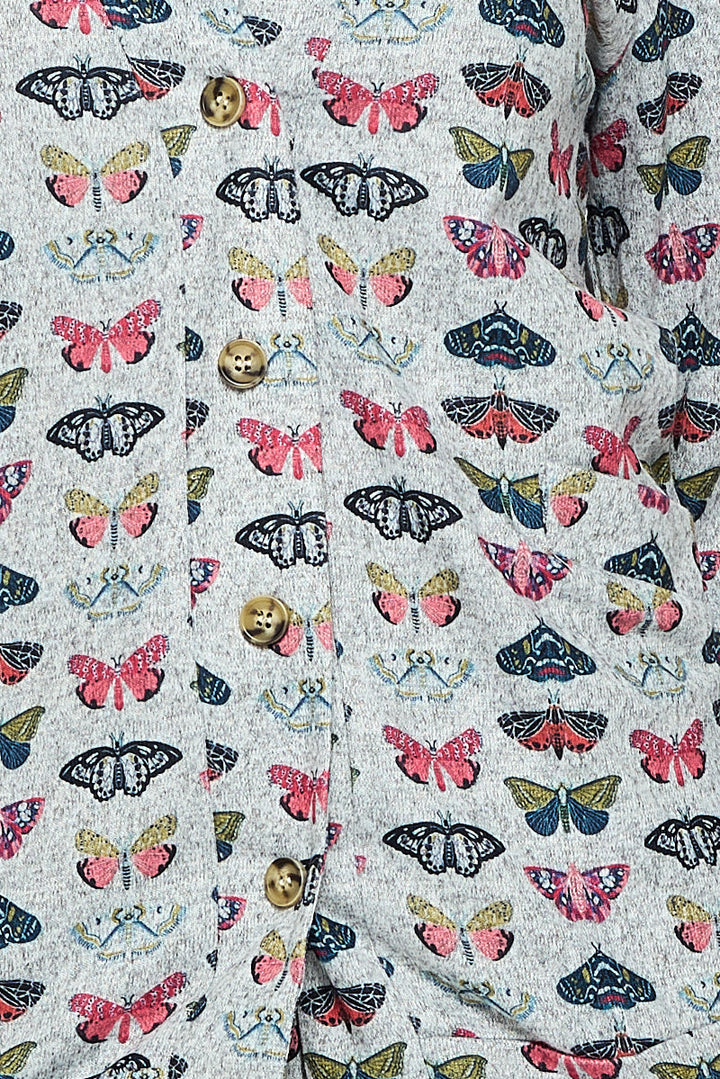 Butterfly Print Cardigan