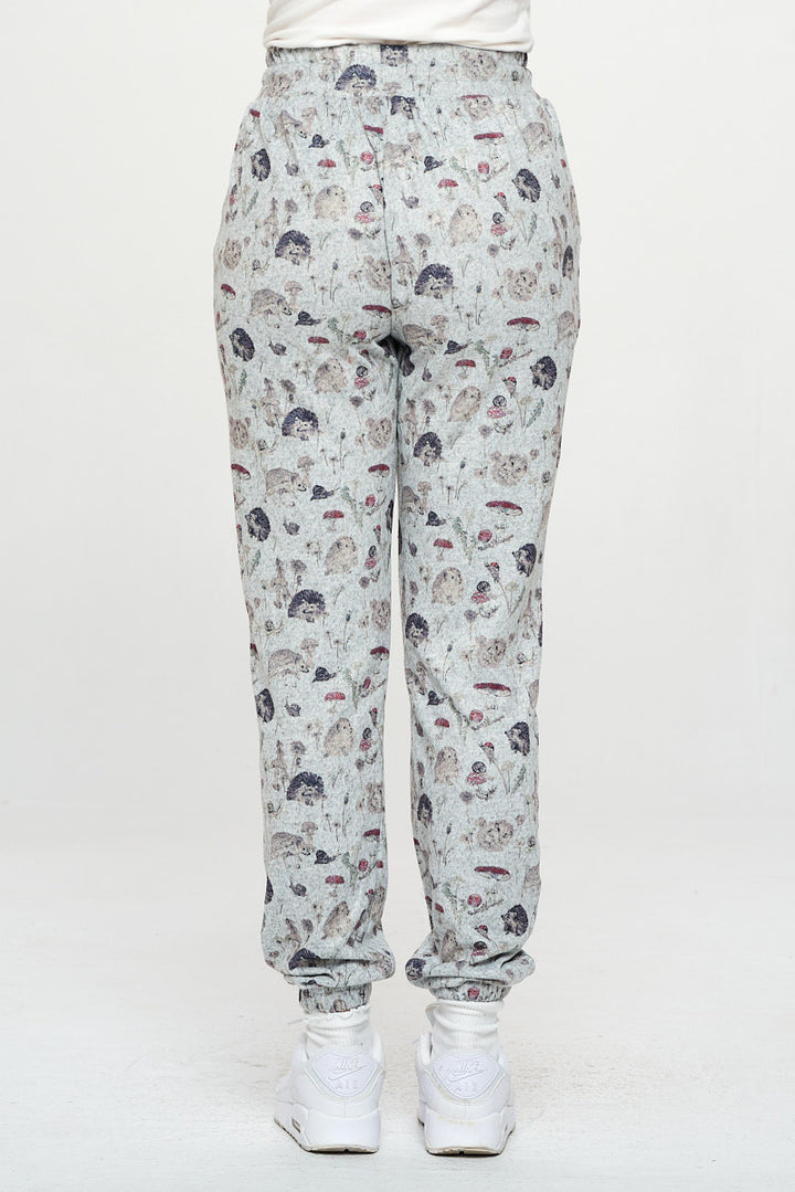 Hedgehog Mushroom Print Tunic Pants