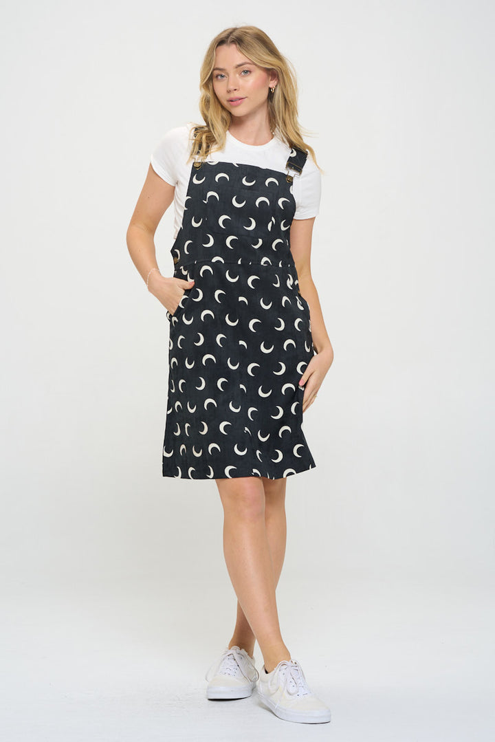 Half Moon Corduroy Jumper Dress