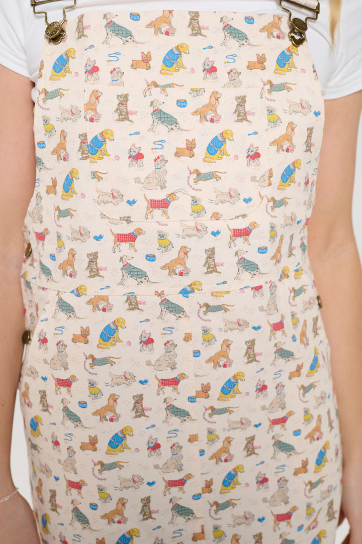 Dogs on Vacation All Over Print Jumper Dress