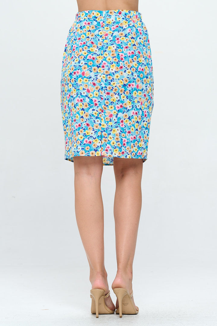 Daisy Floral All Over Print Skirt