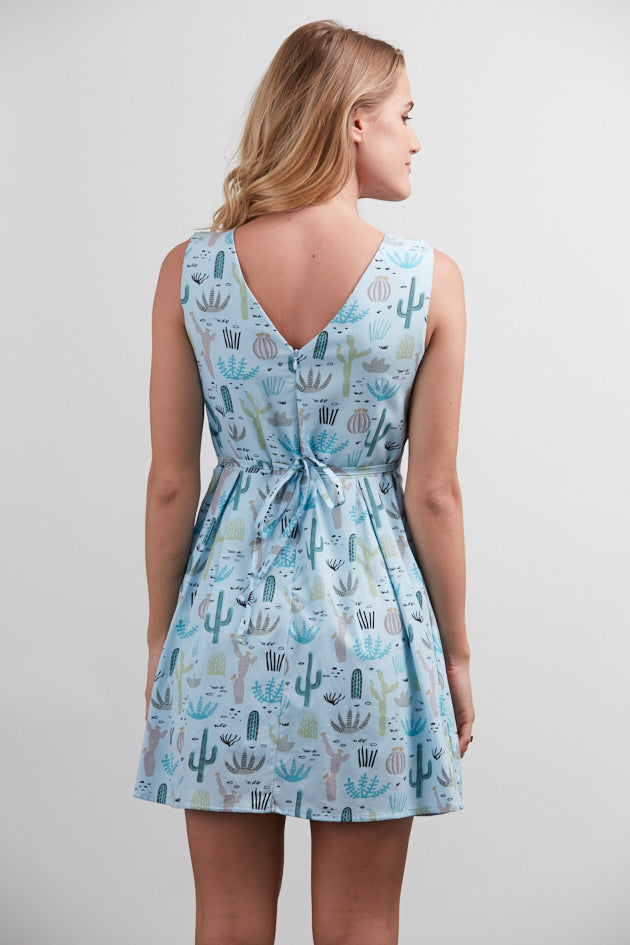 Multiple Cactus All Over Print Dress