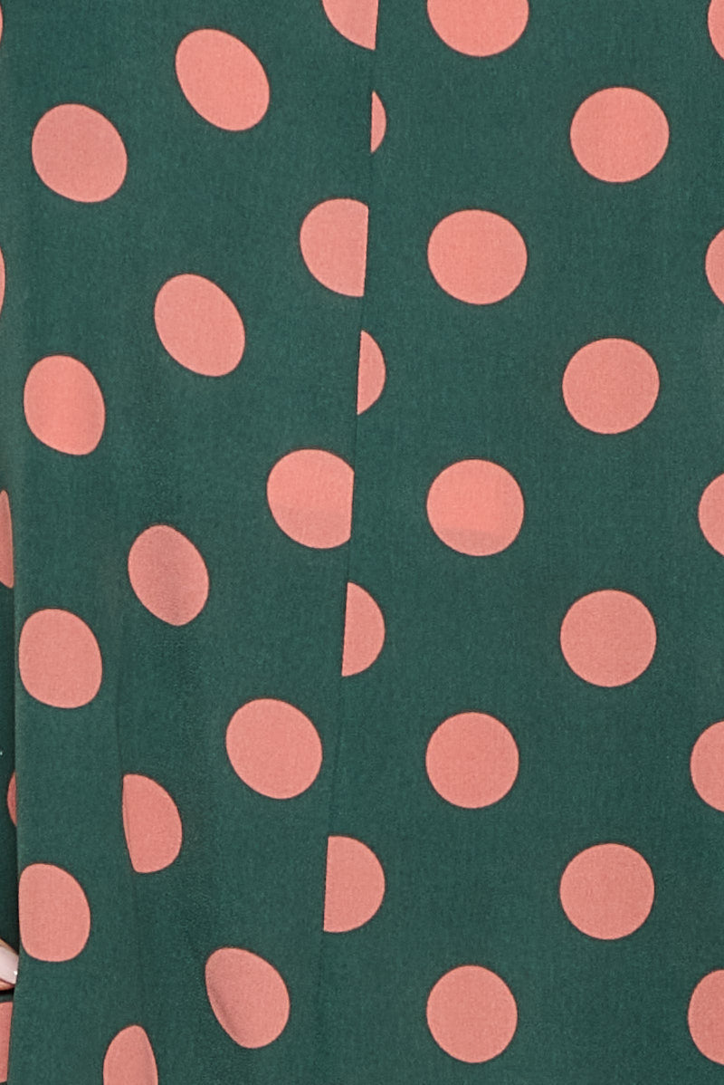 Polka Dot All Over Print Jumpsuit