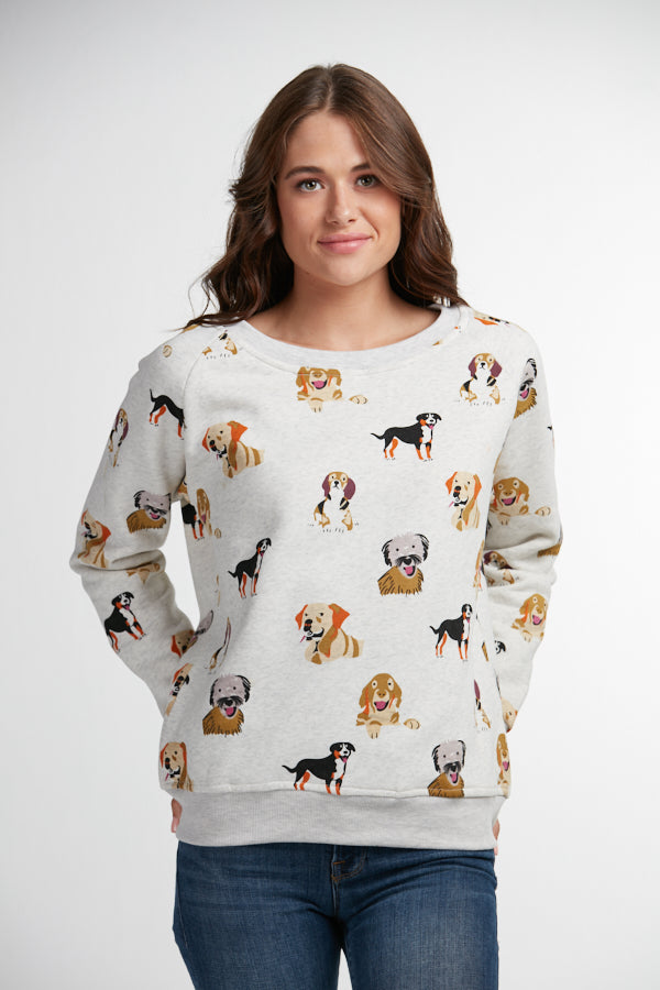 Dog Print Sweatshirt