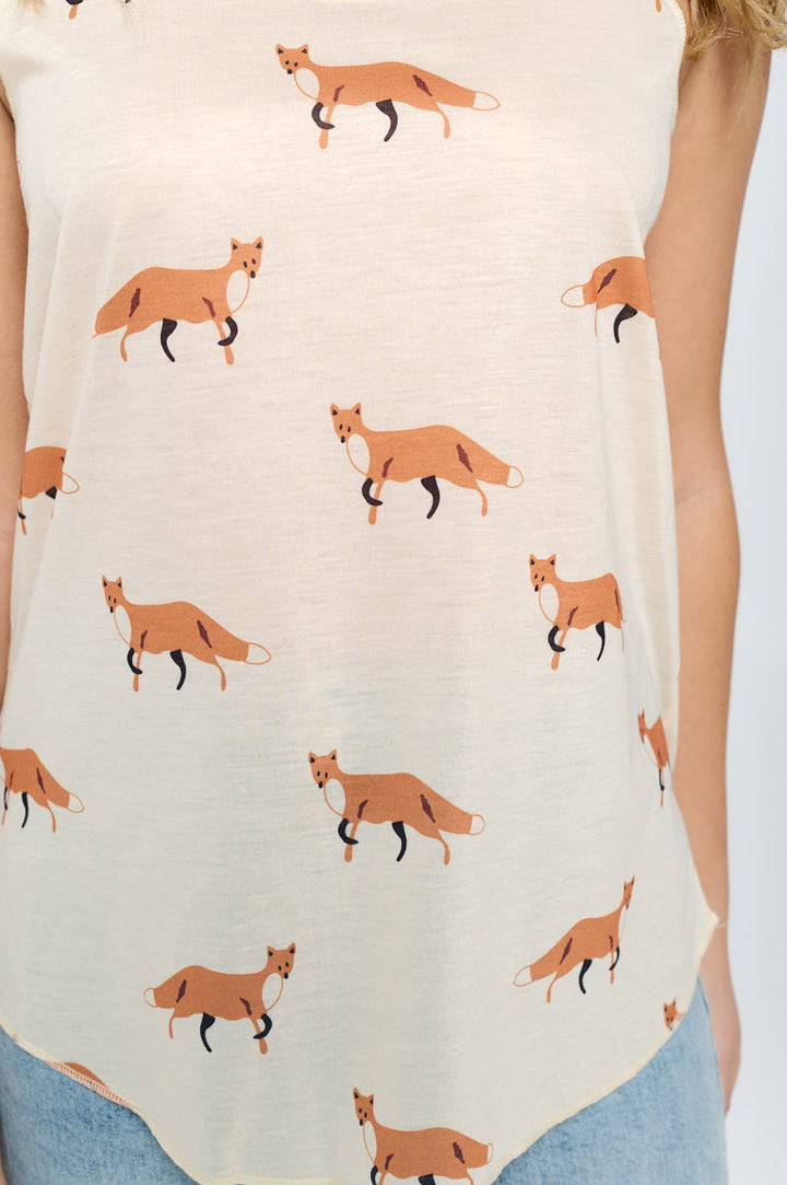 Fox All Over Print Relaxed Fit Tank Top