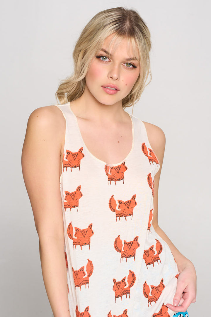 Fox All Over Print Relaxed Fit Tank Top