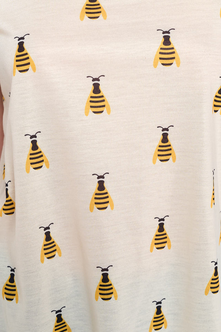 Bee All Over Print Relaxed Fit Tank Top