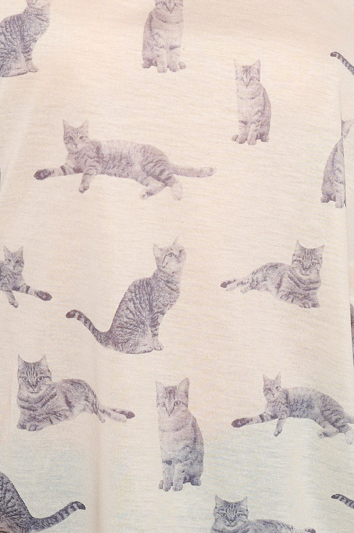 Tabby Grey Cat All Over Print Tank Top