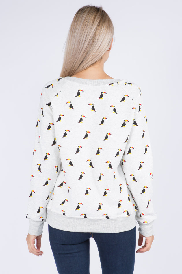 Toucan All Over Print Sweatshirt